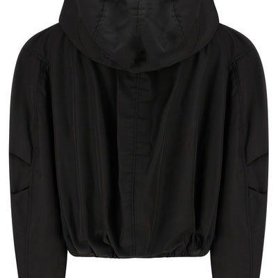 The Attico Maxi Hood Bomber Jacket