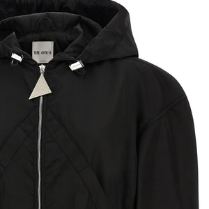 The Attico Maxi Hood Bomber Jacket