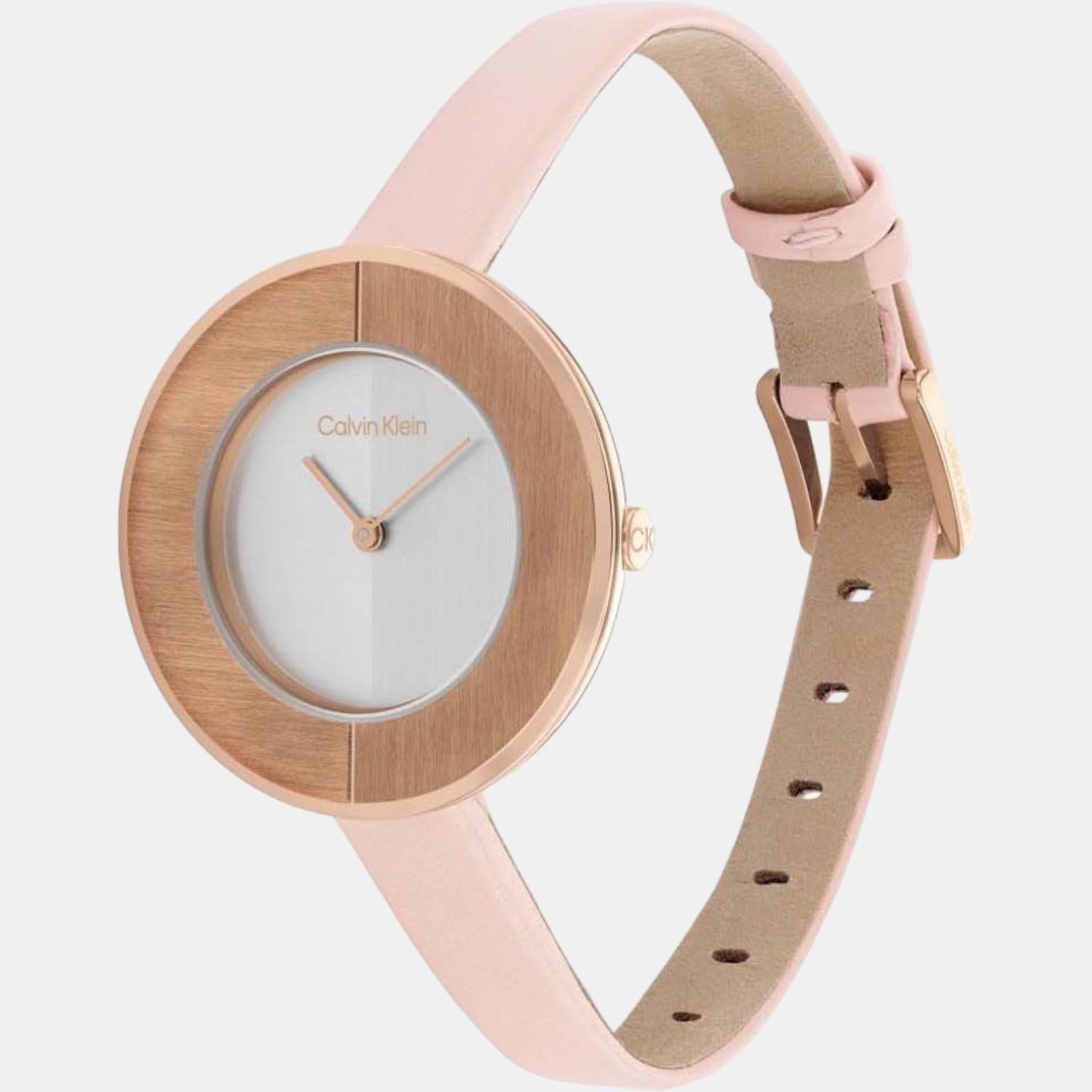 Confidence Women Quartz Silver Dial Analog Leather Watch 25200025
