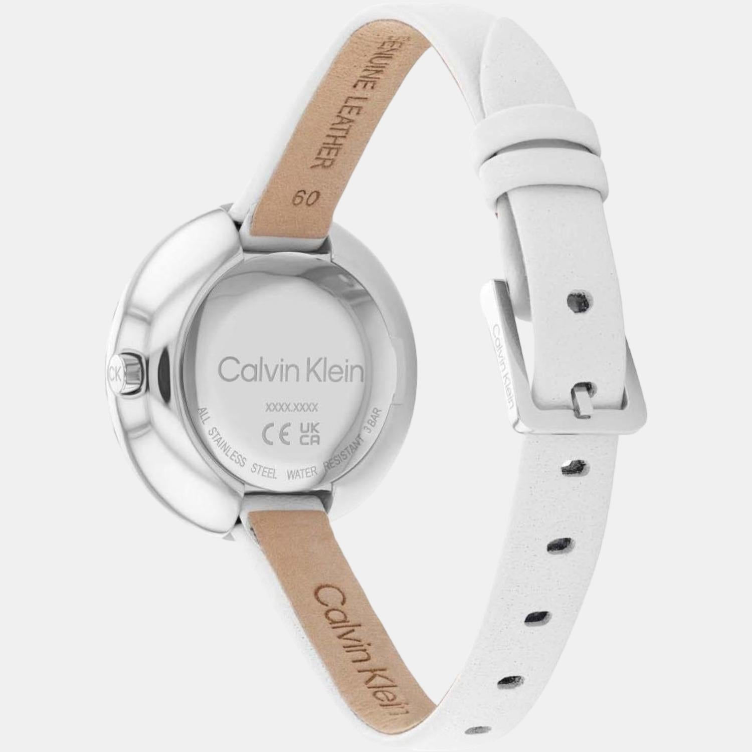 Confidence Women Quartz Silver Dial Analog Leather Watch 25200026