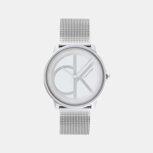 Ck Iconic Unisex Quartz Silver Dial Analog Stainless Steel Watch 25200027