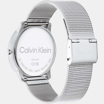 Ck Iconic Unisex Quartz Silver Dial Analog Stainless Steel Watch 25200027