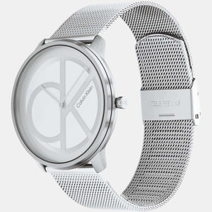 Ck Iconic Unisex Quartz Silver Dial Analog Stainless Steel Watch 25200027