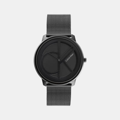 Ck Iconic Women Quartz Black Dial Analog Stainless Steel Watch 25200028