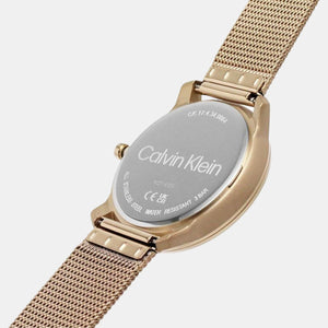 Ck Iconic Unisex Quartz Black Dial Analog Stainless Steel Watch 25200029