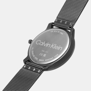 Ck Iconic Unisex Quartz Grey Dial Analog Stainless Steel Watch 25200030