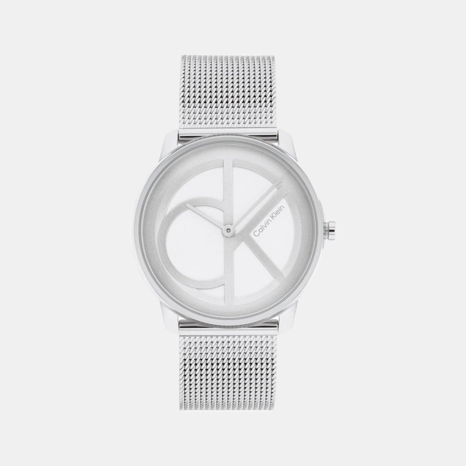 Ck Iconic Unisex Quartz Silver Dial Analog Stainless Steel Watch 25200032