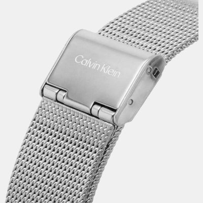 Ck Iconic Unisex Quartz Silver Dial Analog Stainless Steel Watch 25200033