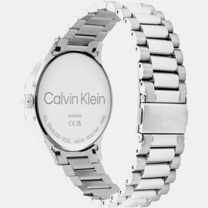 Ck Iconic Unisex Quartz Grey Dial Analog Stainless Steel Watch 25200036