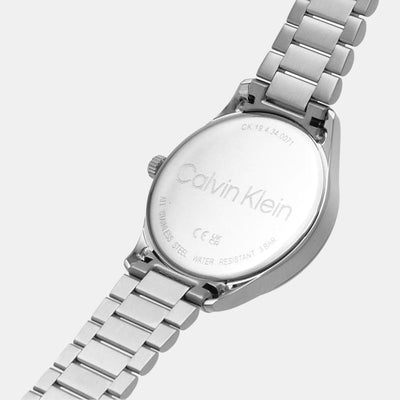Ck Iconic Unisex Quartz Grey Dial Analog Stainless Steel Watch 25200036