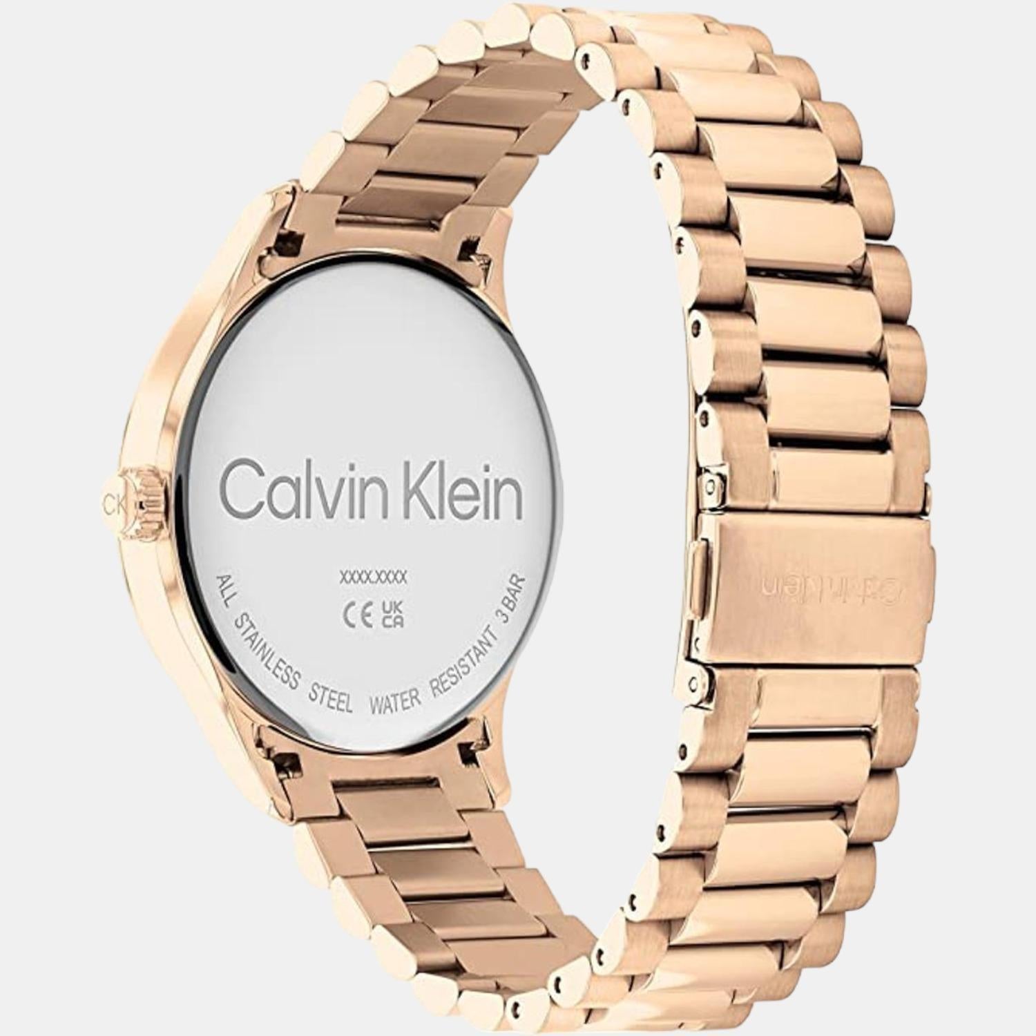 Ck Iconic Unisex Quartz Black Dial Analog Stainless Steel Watch 25200037