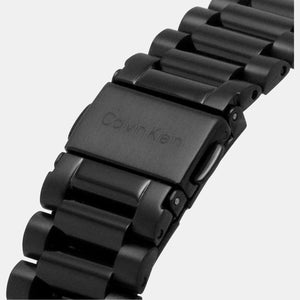 Ck Iconic Unisex Quartz Black Dial Analog Stainless Steel Watch 25200040