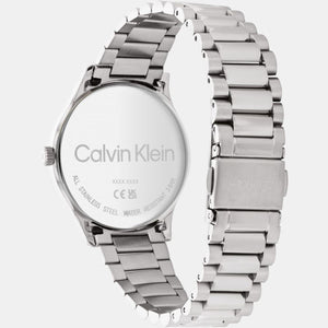 Ck Iconic Unisex Quartz Silver Dial Analog Stainless Steel Watch 25200041