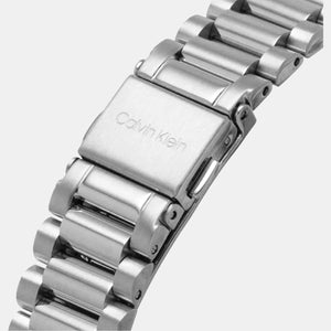 Ck Iconic Unisex Quartz Silver Dial Analog Stainless Steel Watch 25200041