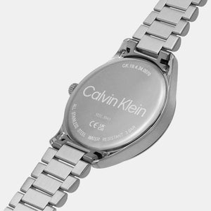 Ck Iconic Unisex Quartz Silver Dial Analog Stainless Steel Watch 25200041