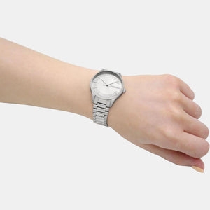 Ck Iconic Unisex Quartz Silver Dial Analog Stainless Steel Watch 25200041