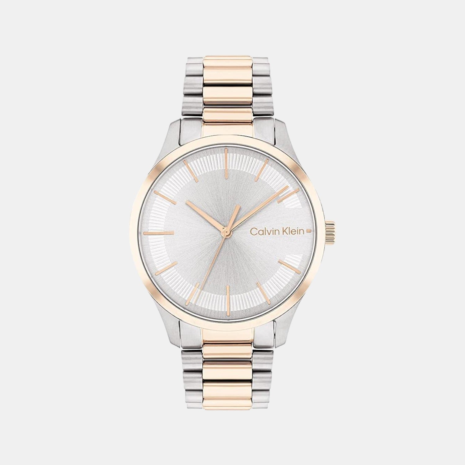 Ck Iconic Unisex Quartz Silver Dial Analog Stainless Steel Watch 25200044