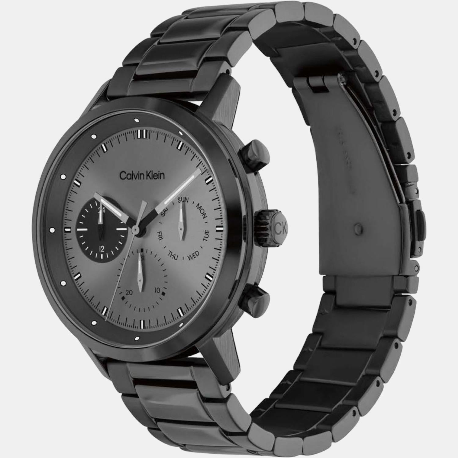 Gauge Men Quartz Grey Dial Chronograph Stainless Steel Watch 25200062