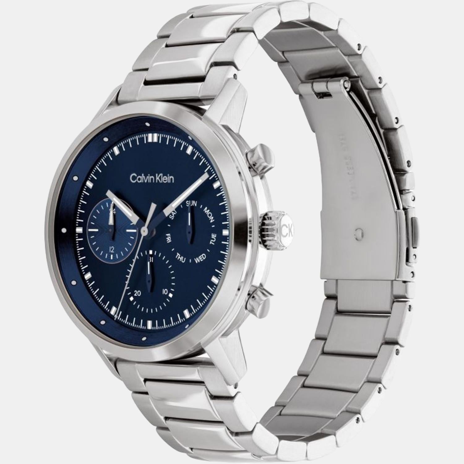 Gauge Men Quartz Blue Dial Chronograph Stainless Steel Watch 25200063
