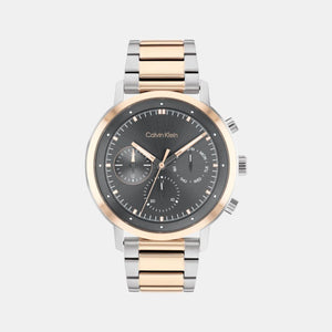 Gauge Men Quartz Grey Dial Chronograph Stainless Steel Watch 25200064