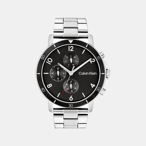 Gauge Sport Men Quartz Black Dial Chronograph Stainless Steel Watch 25200067