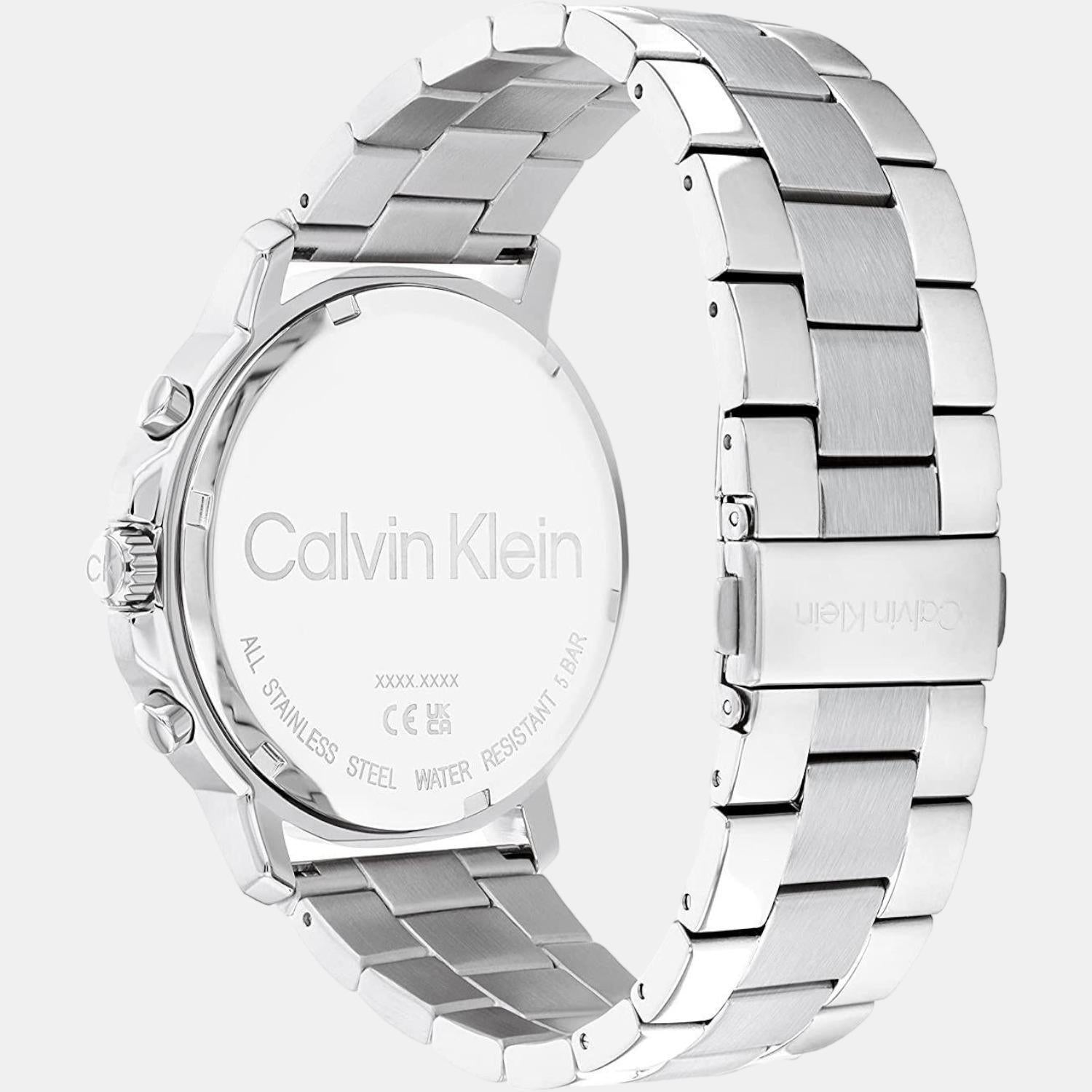 Gauge Sport Men Quartz Black Dial Chronograph Stainless Steel Watch 25200067
