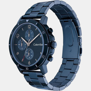 Gauge Sport Men Quartz Blue Dial Chronograph Stainless Steel Watch 25200068