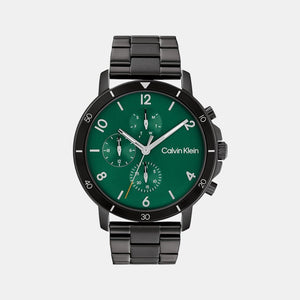 Gauge Sport Men Quartz Green Dial Chronograph Stainless Steel Watch 25200069