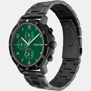 Gauge Sport Men Quartz Green Dial Chronograph Stainless Steel Watch 25200069