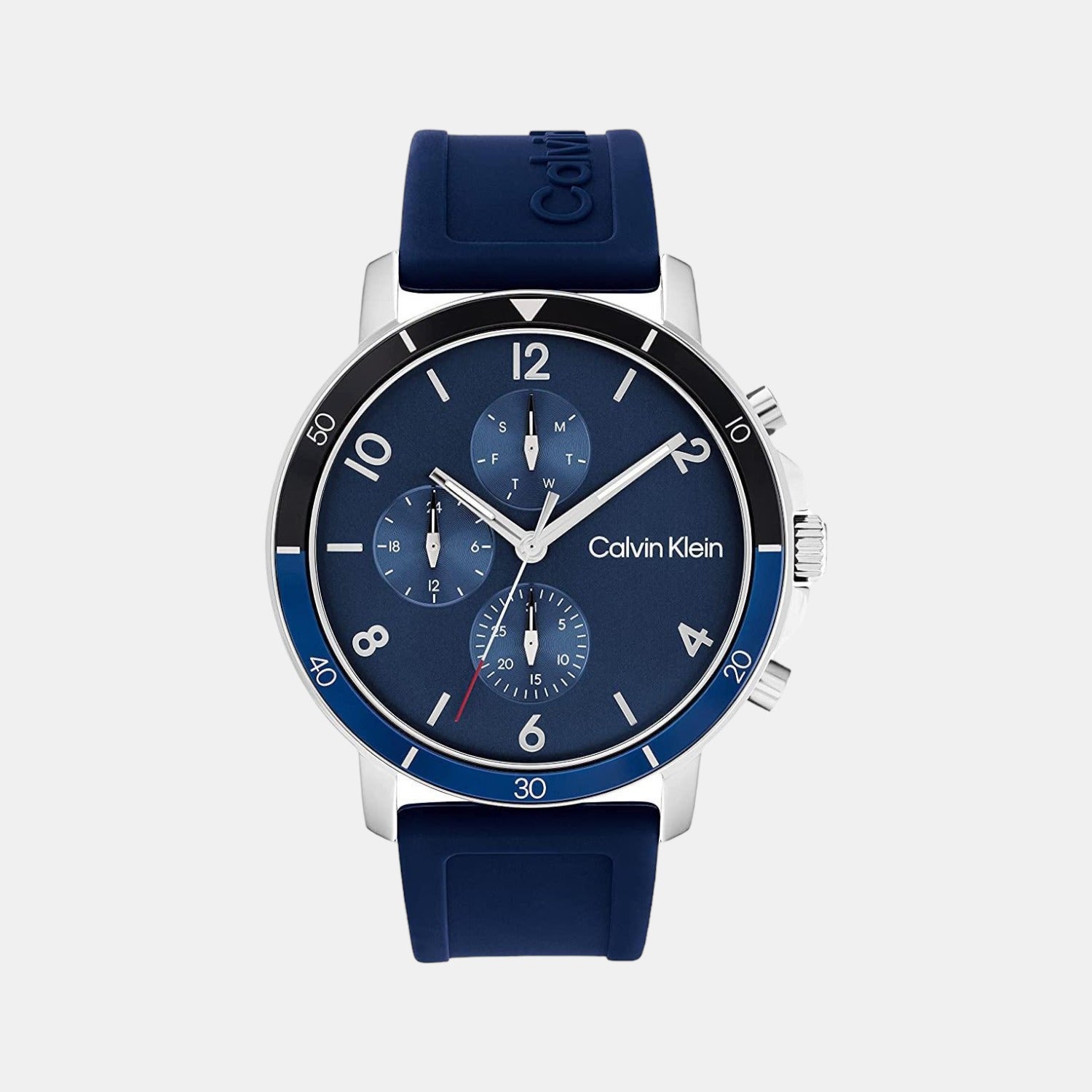 Gauge Sport Men Quartz Blue Dial Chronograph Silicone Watch 25200071