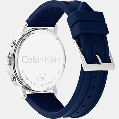 Gauge Sport Men Quartz Blue Dial Chronograph Silicone Watch 25200071