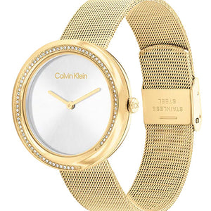 Calvin Klein Twisted Bezel White Dial  Women 34mm 25200150