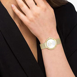 Calvin Klein Twisted Bezel White Dial  Women 34mm 25200150