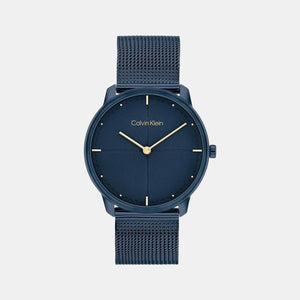 Ck Iconic Unisex Quartz Blue Dial Analog Stainless Steel Watch 25200160
