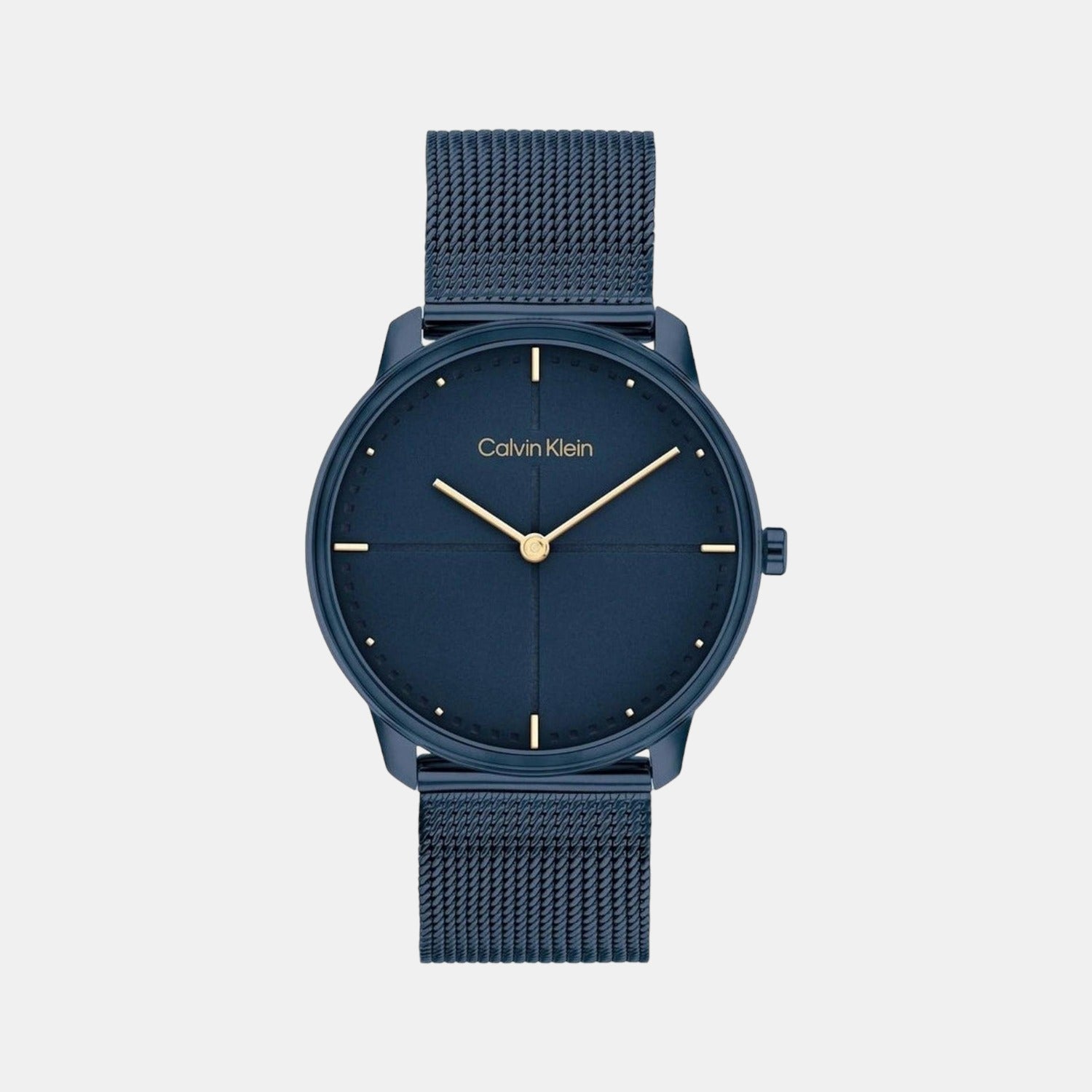 Ck Iconic Unisex Quartz Blue Dial Analog Stainless Steel Watch 25200160