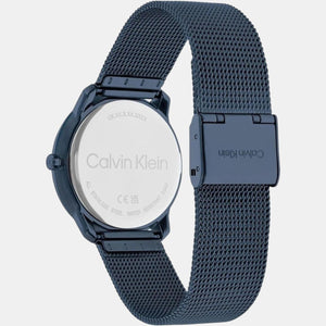 Ck Iconic Unisex Quartz Blue Dial Analog Stainless Steel Watch 25200160