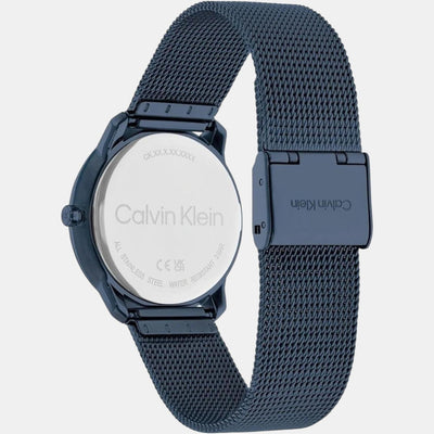 Ck Iconic Unisex Quartz Blue Dial Analog Stainless Steel Watch 25200160