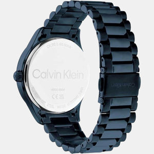 Ck Iconic Unisex Quartz Blue Dial Analog Stainless Steel Watch 25200166
