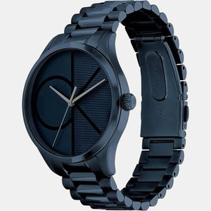 Ck Iconic Unisex Quartz Blue Dial Analog Stainless Steel Watch 25200166
