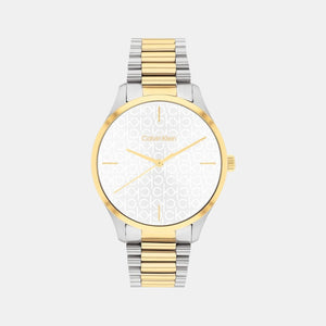 Ck Iconic Unisex Quartz Silver Dial Analog Stainless Steel Watch 25200167