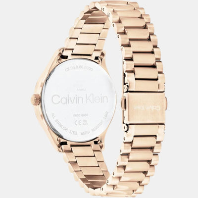Ck Iconic Unisex Quartz Brown Dial Analog Stainless Steel Watch 25200169