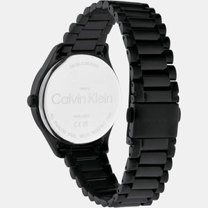 Ck Iconic Unisex Quartz Black Dial Analog Stainless Steel Watch 25200170