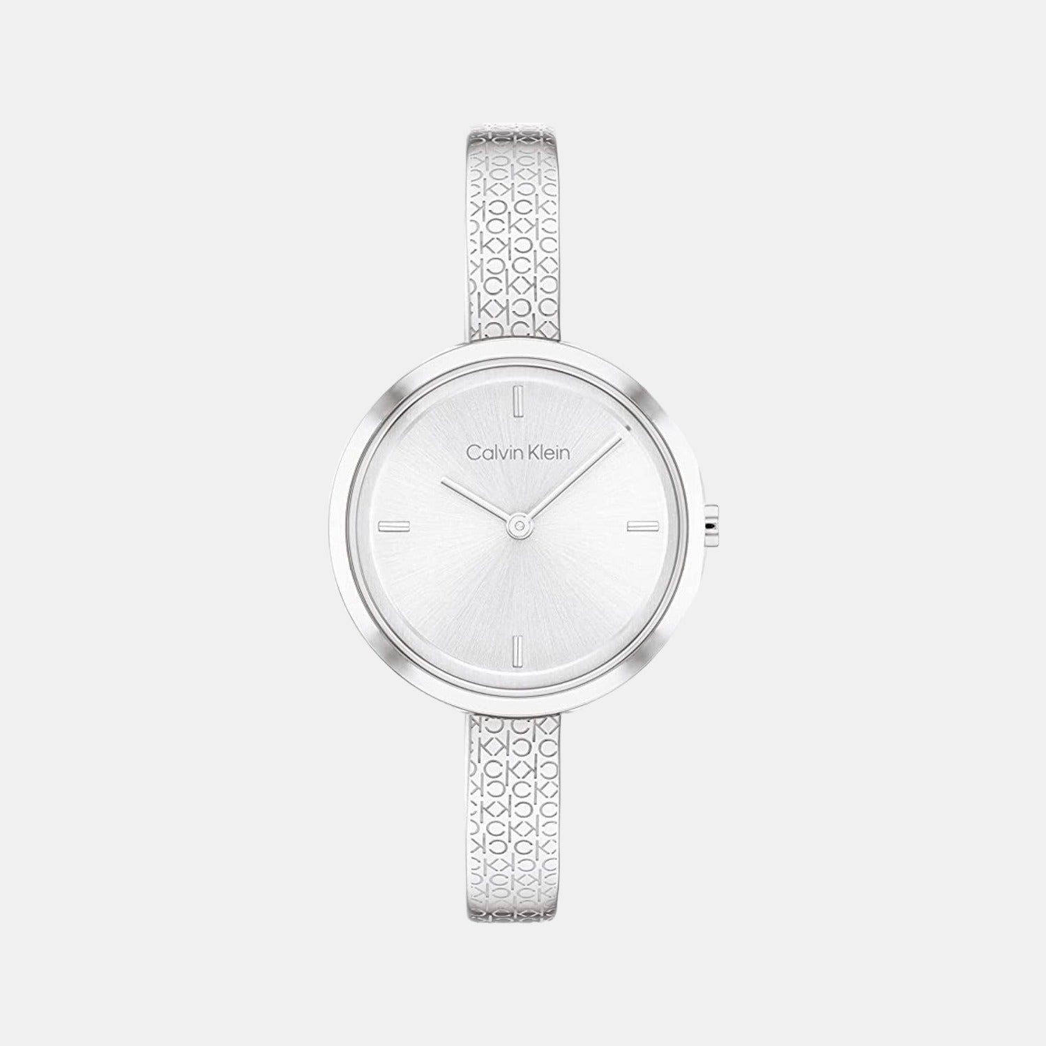 Ck Iconic Women Quartz Silver Dial Analog Stainless Steel Watch 25200181