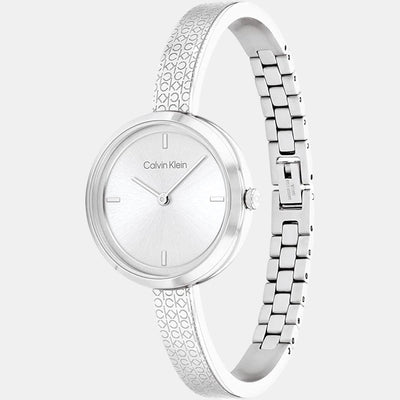 Ck Iconic Women Quartz Silver Dial Analog Stainless Steel Watch 25200181