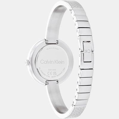 Ck Iconic Women Quartz Silver Dial Analog Stainless Steel Watch 25200181
