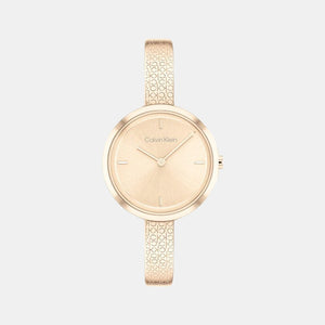 Ck Iconic Women Quartz Rose Gold Dial Analog Stainless Steel Watch 25200183