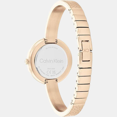 Ck Iconic Women Quartz Rose Gold Dial Analog Stainless Steel Watch 25200183