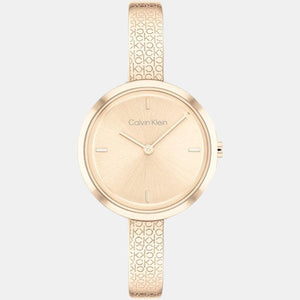 Ck Iconic Women Quartz Rose Gold Dial Analog Stainless Steel Watch 25200183