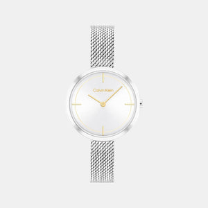 Ck Iconic Women Quartz Silver Dial Analog Stainless Steel Watch 25200184