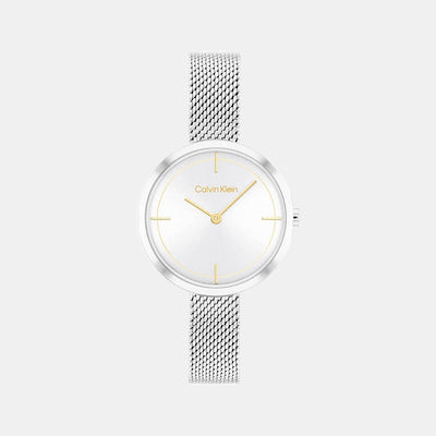 Ck Iconic Women Quartz Silver Dial Analog Stainless Steel Watch 25200184